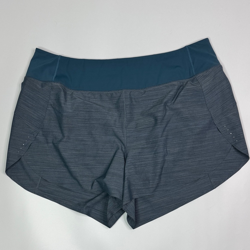 Athleta 657669 Run With it 3.5" Blue Shorts Size 2X